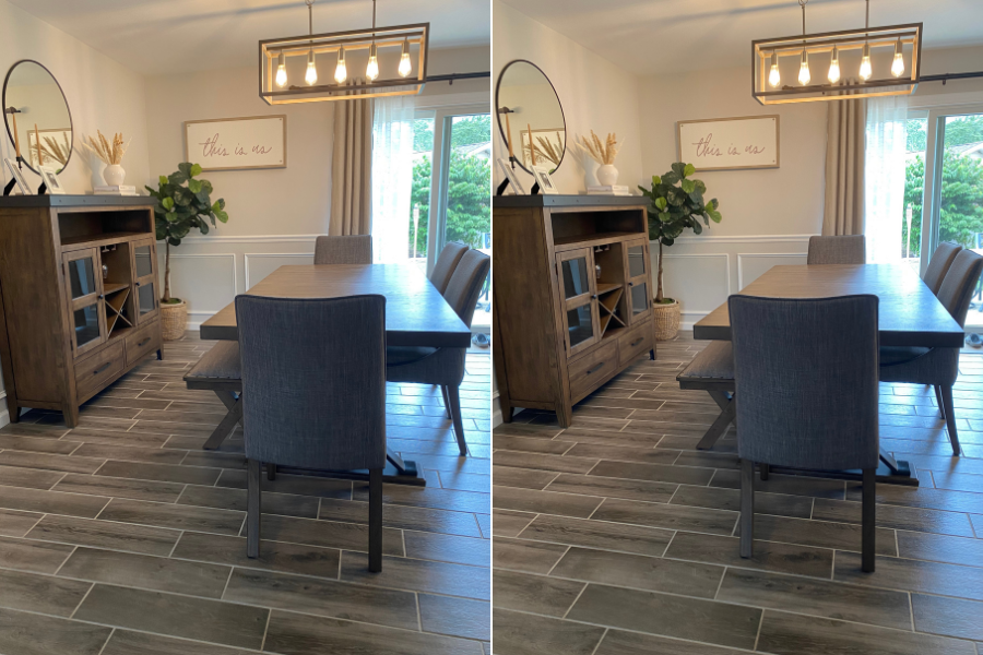 DINING ROOM REMODEL BEFORE AND AFTER