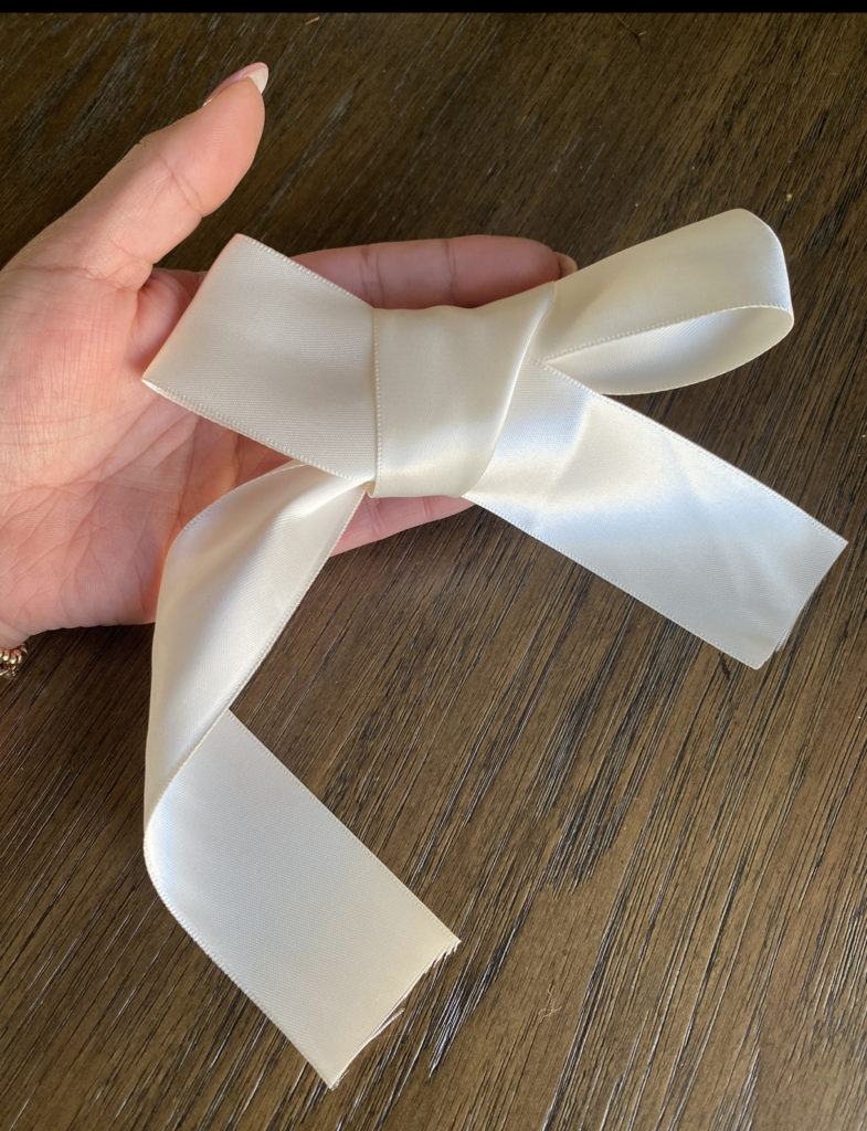 how to make a bow thin ribbon 