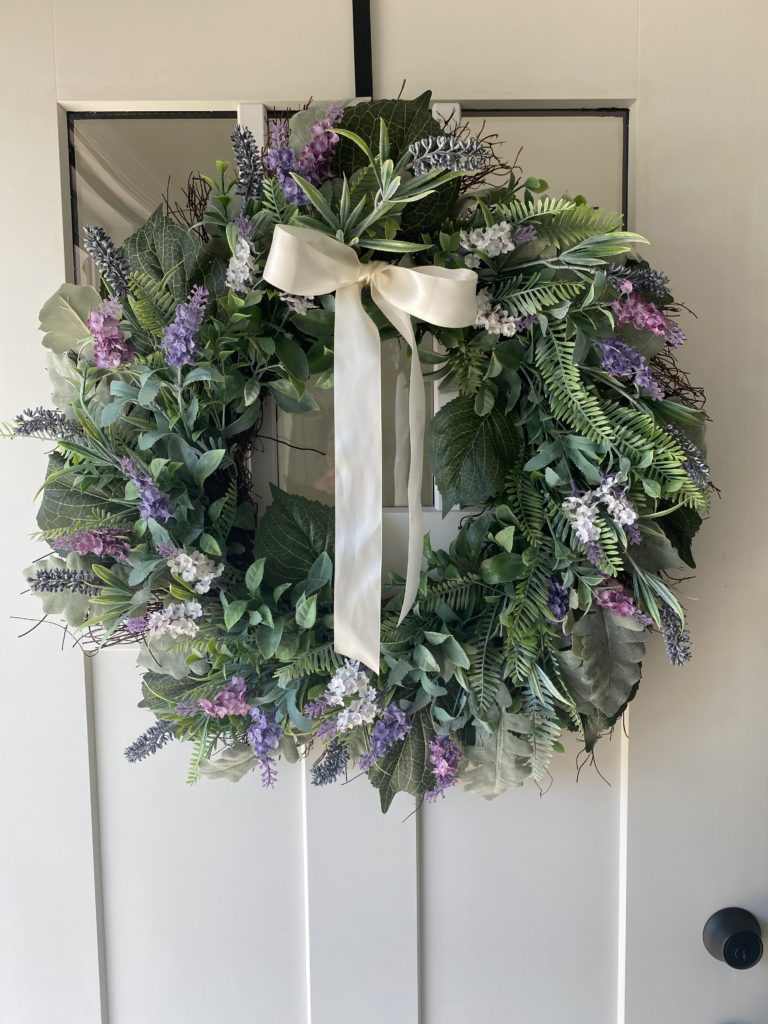 spring front door entryway decor