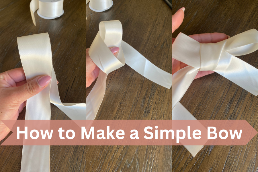 how to make a simple bow with ribbon