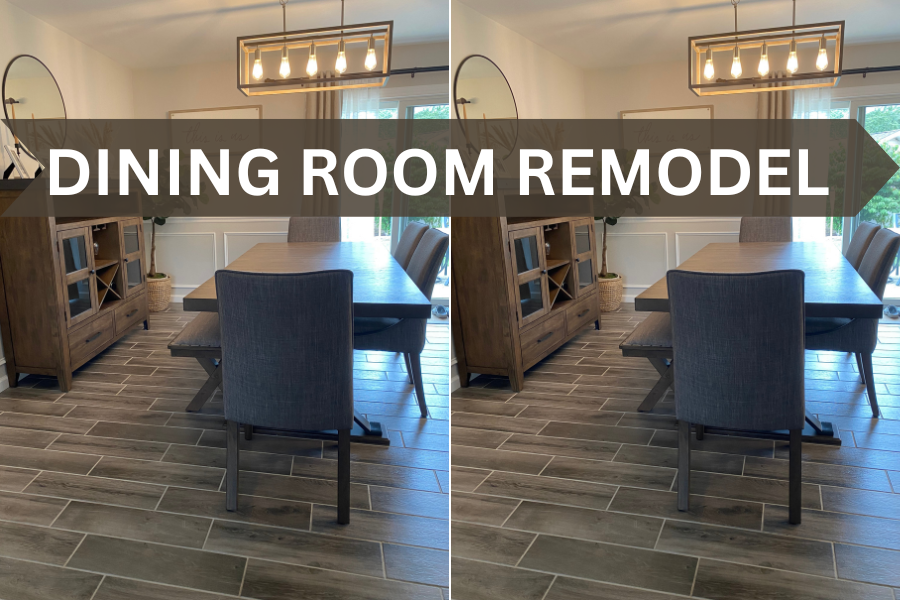 DINING ROOM REMODEL BEFORE AND AFTER