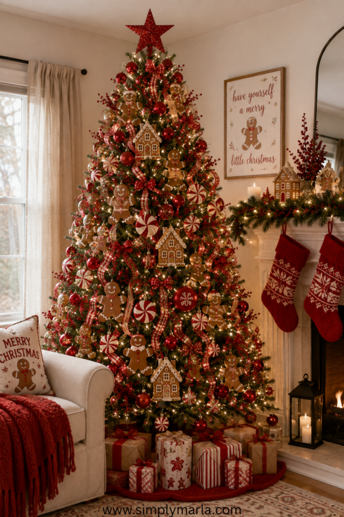 red christmas tree
