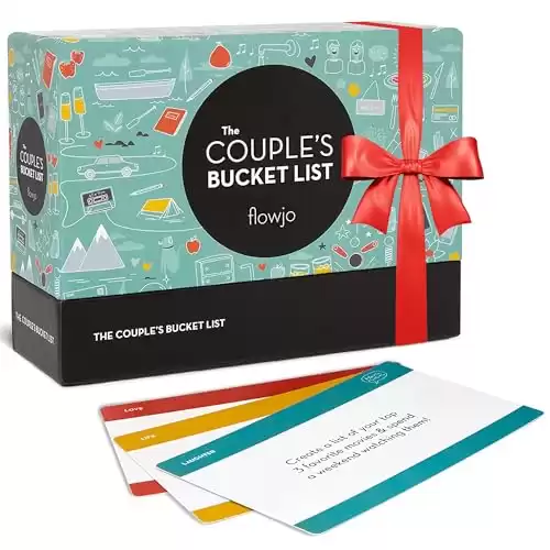 Flowjo Couple’s Bucket List – The Couple Games – Couple Cards Date Night Gifts – 100 Romantic & Adventurous Couples Date Ideas – Reconnect, Bond, and Ignite The Spark...