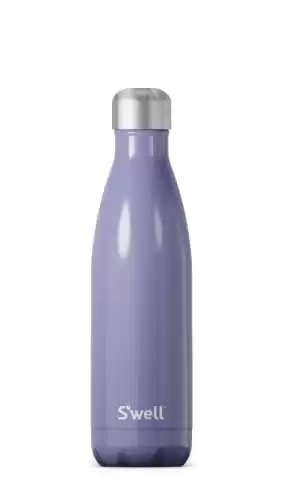 S'well Stainless Steel Water Bottle 17 ounces Hillside Lavender Triple Layered Vacuum Insulated Containers Keeps Drinks Cold for 36 Hours and Hot for 18 Perfect for On the Go