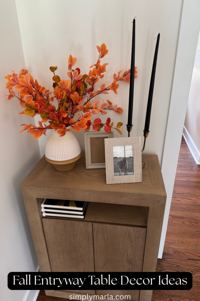 fall entryway table decor ideas