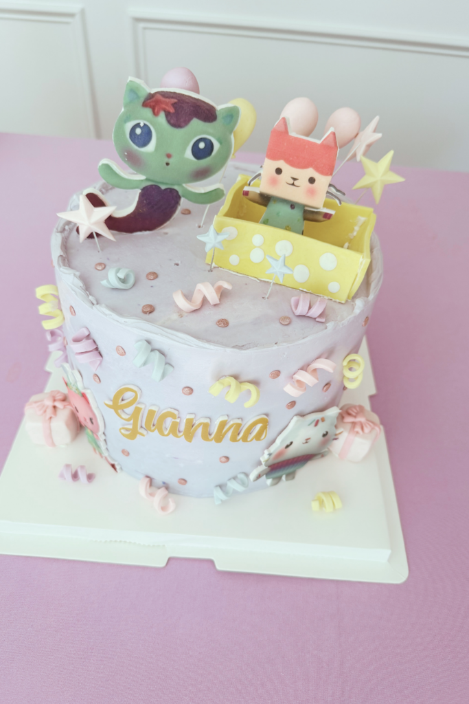 gabby's dollhouse birthday party cake
