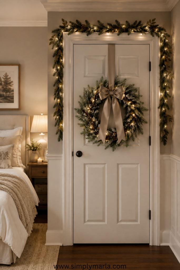 Christmas Decor Ideas Bedroom Door