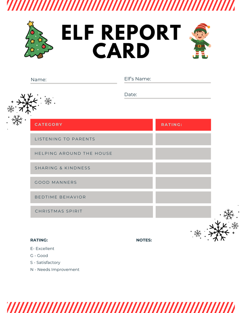 elf on the shelf printables pdf free