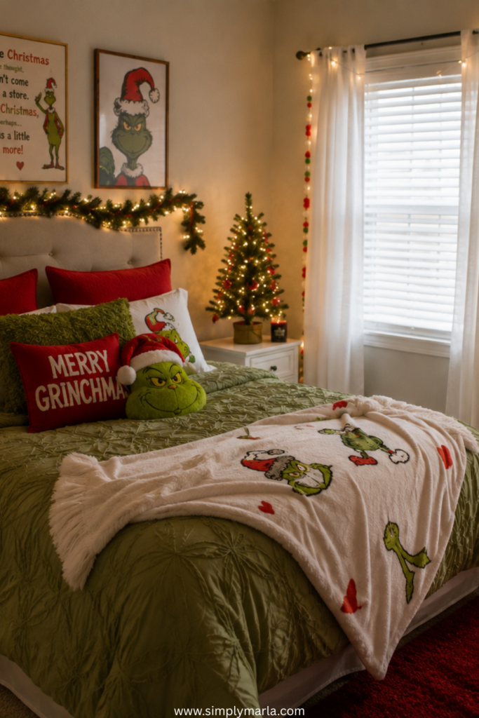 christmas decor ideas bedroom