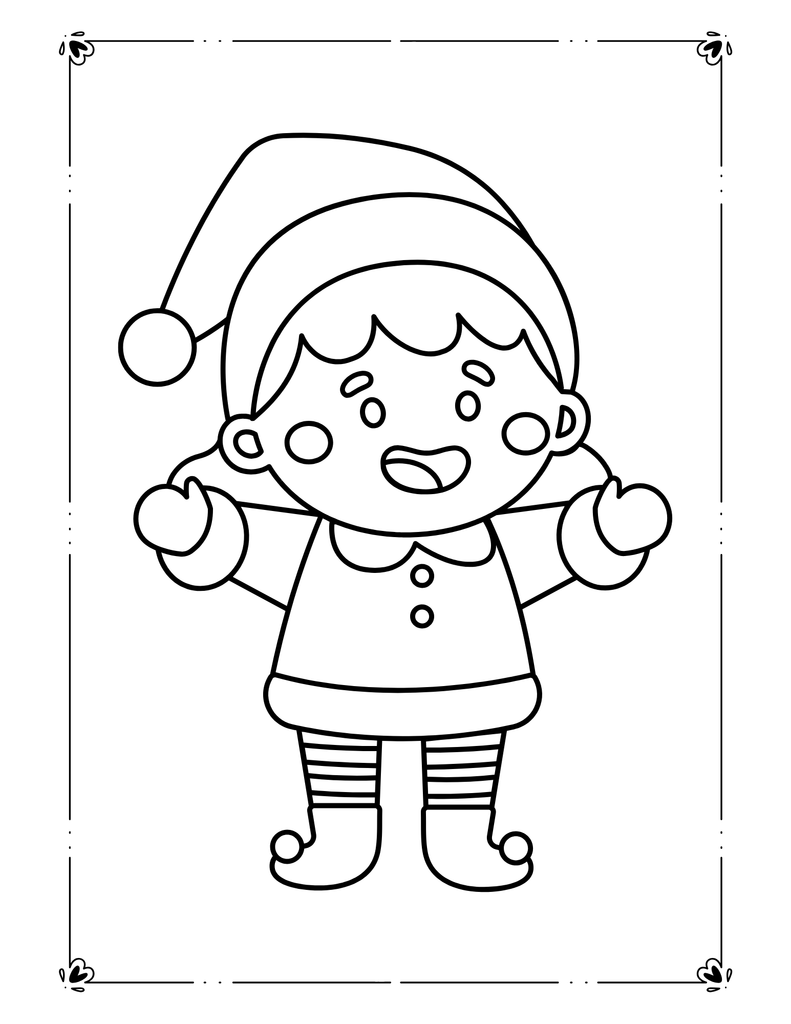 elf on the shelf coloring pages classroom