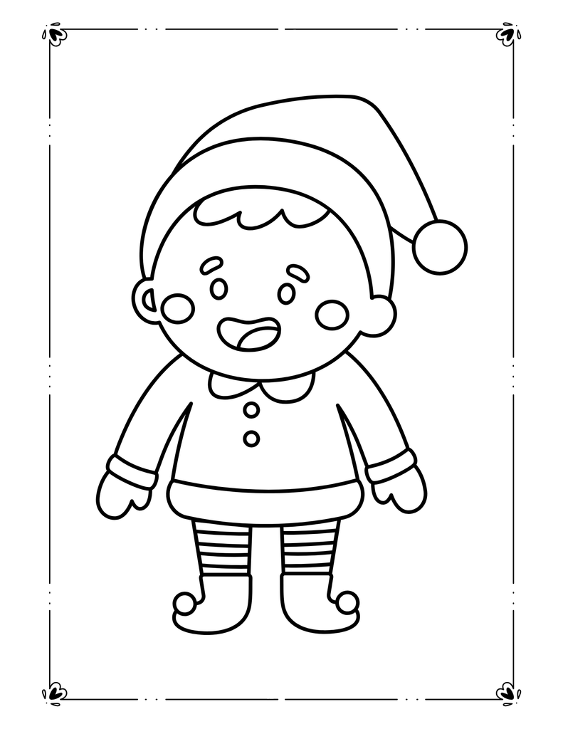 elf on the shelf free coloring pages printable