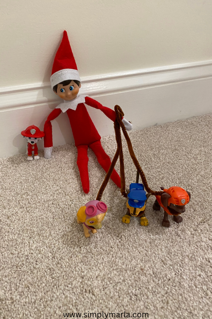 lazy mom elf on the shelf idea