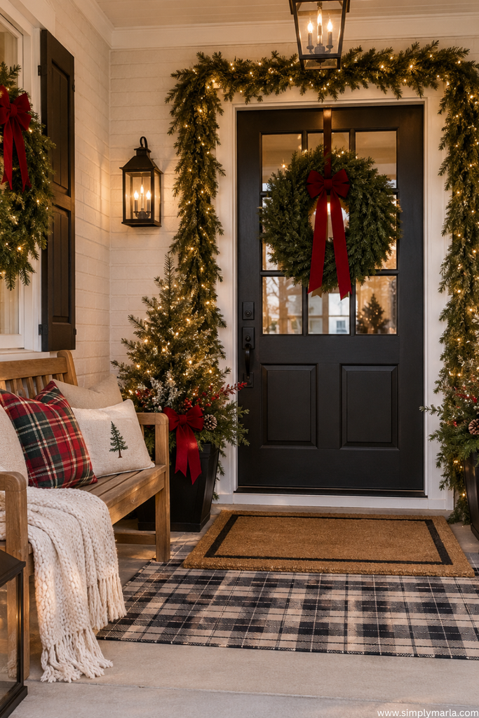 christmas front porch rug