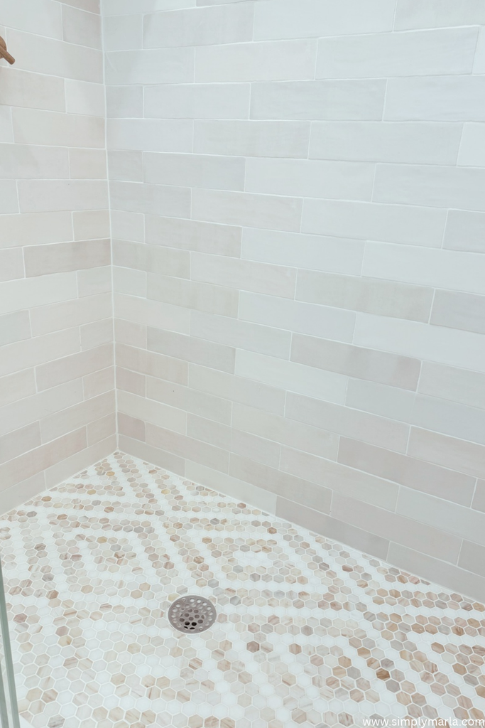 checkered bathroom floor shower tile ideas